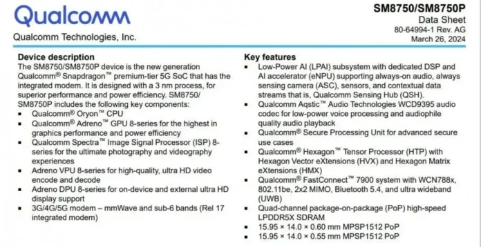 Qualcomm Snapdragon 8 Gen 4 Rumored to Feature Oryon CPU