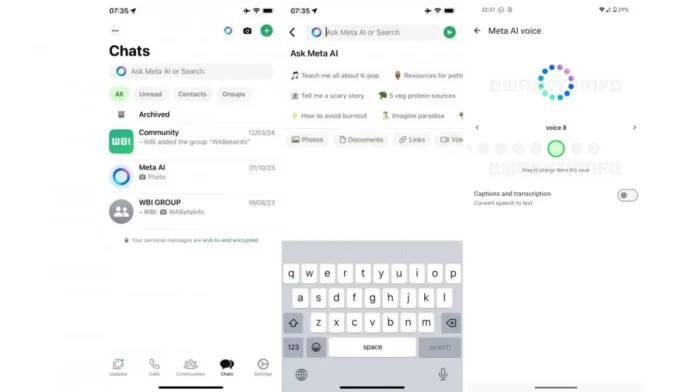 WhatsApp Introduces AI Voice Chat with Ten Different Voices