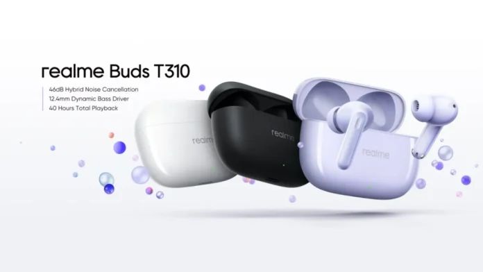 Realme Introduces TWS Buds T310 with ANC