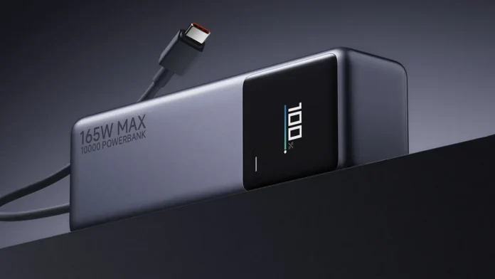 Xiaomi's New Power Bank Supports 165W Output and Built-in Cable