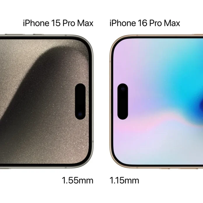 Thinner Bezels, Bigger Display: iPhone 16 Pro Max